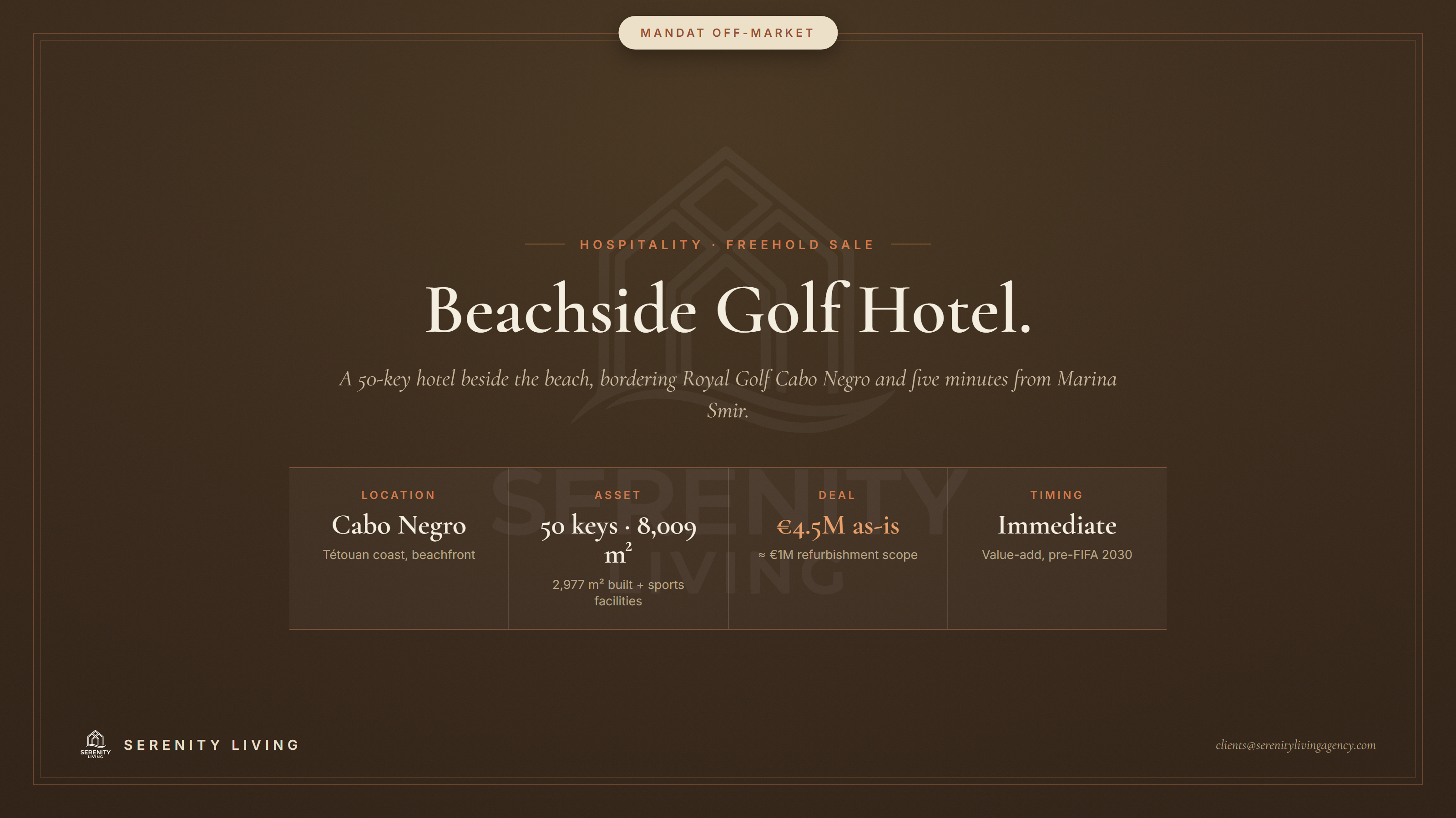 Hôtel de golf en bord de mer, Cabo Negro